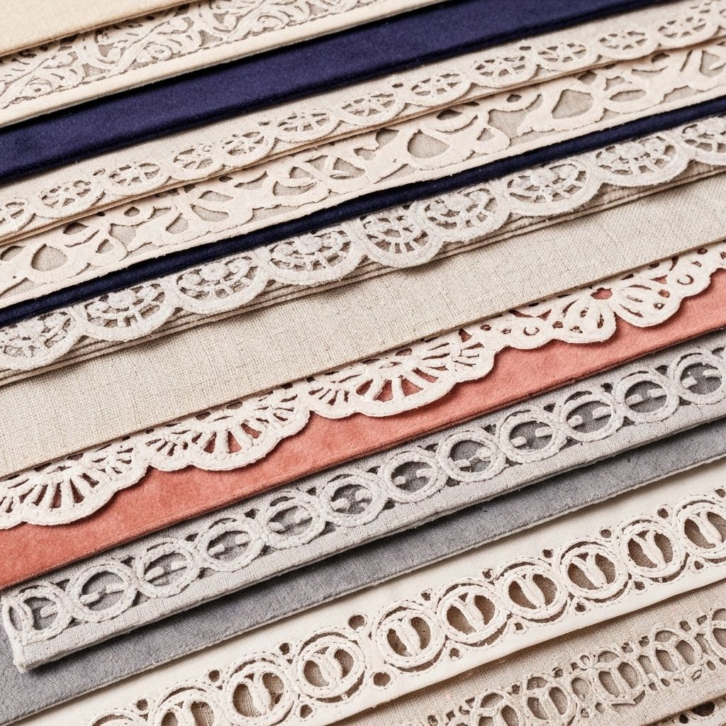 die-cut collars and cuffs